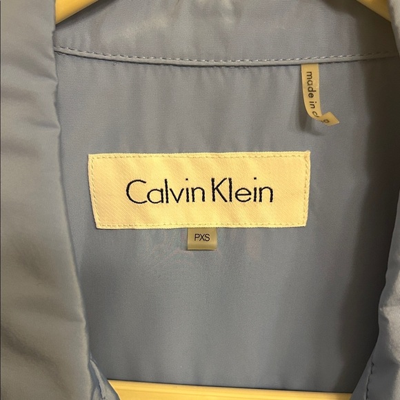 Calvin Klein Women Light Blue Shirt Jacket Size Extra Small - Picture 2 of 3